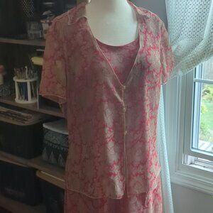 OMBRÉ Red Pasley Red Dress Set 16